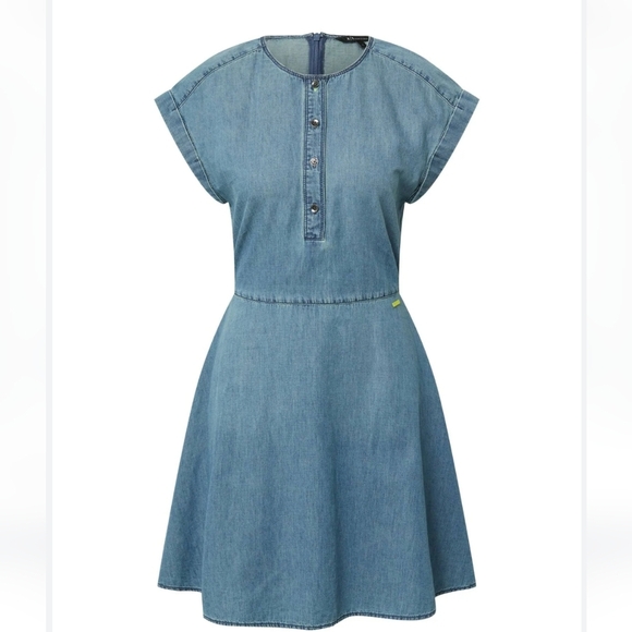 🇺🇸 Armani Exchange NWTs Short Denim Dress - Picture 7 of 12